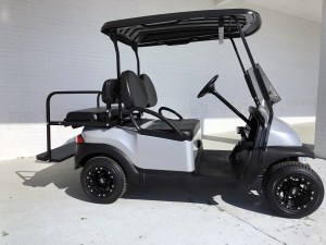 SILVER LOW PROFILE PRECEENT GOLF CART WITH SPECTER RIMS 03